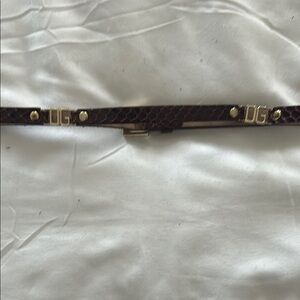 Dolce & Gabbana Brown Leather Belt